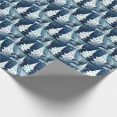 Fun Modern skandinavisches Abstraktes Pine Tree Mu Geschenkpapier (Ecke)