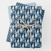 Fun Modern skandinavisches Abstraktes Pine Tree Mu Geschenkpapier Set (Beispiel)