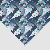 Fun Modern skandinavisches Abstraktes Pine Tree Mu Seidenpapier (Ausschnitt)