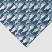 Fun Modern skandinavisches Abstraktes Pine Tree Mu Seidenpapier (Ausschnitt)