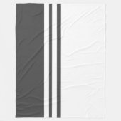 Fun Modern Stilvolle, dunkelgraue Streifen Fleecedecke (Vorderseite)