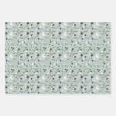 Fun Modern Terrazzo Stone Kunst, Dichtung und Musi Geschenkpapier Set (Vorderseite 3)