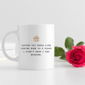 Fun Modern Trendy Typography Valentine Zweifarbige Tasse