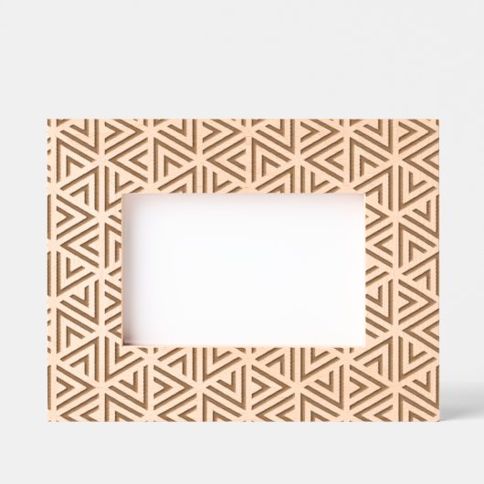 Fun Modern Triangle Geometric Laser Geätzte Rahmen (Vorderseite)
