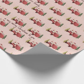 Fun Modern Weihnachten Weihnachten Weihnachten Cus Geschenkpapier (Ecke)