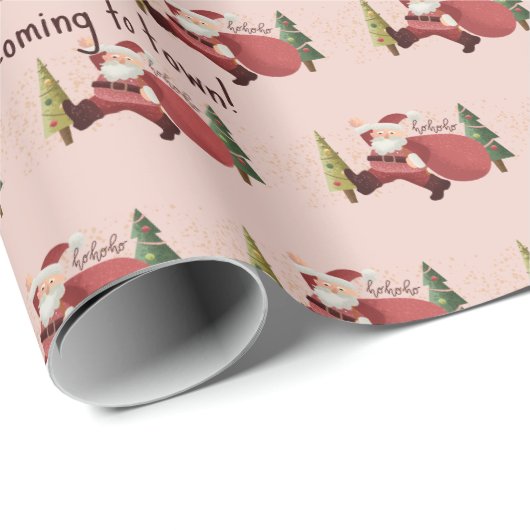 Fun Modern Weihnachten Weihnachten Weihnachten Cus Geschenkpapier (Rolleneckpunkt)