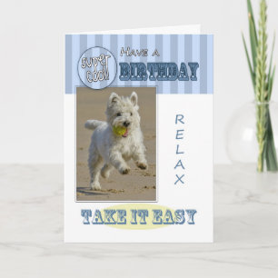 Fun Modern West Highland White Terrier Dog Card Karte