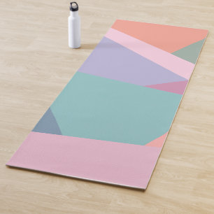 Fun Moderne Abstrakte geometrische Pasta Kunst Yogamatte