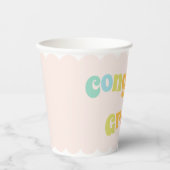 Fun Moderne farbenfrohe Glückwunsch Grad Pappbecher (Vorderseite)