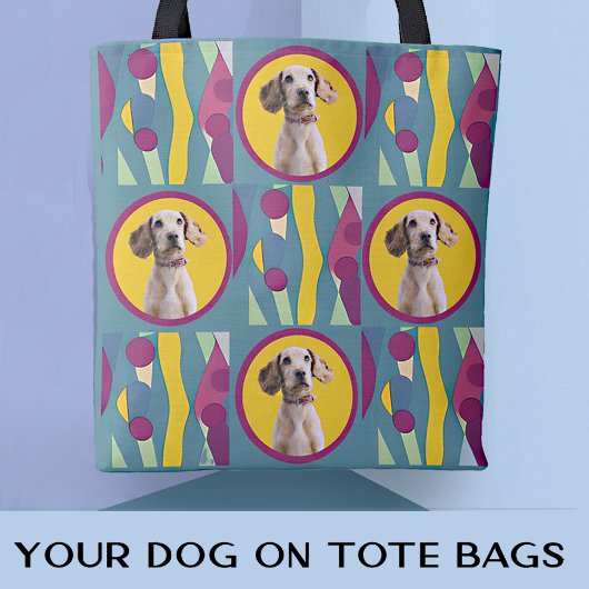 Fun Moderne Hunde Mama Foto Modernes Abstraktes Mu Tasche