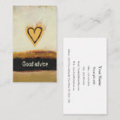 Fun moderne Kunst Herz-Malerei anpassen Sie Ihre e Hinweiskarte (Vorne/Hinten)