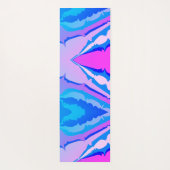 Fun Moderne Lila blaue Krawatte Abstrakt Yogamatte (Rückseite)