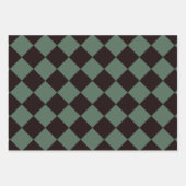 Fun Moderne Preppy tropical Pink & Green Palm Geschenkpapier Set (Vorderseite)