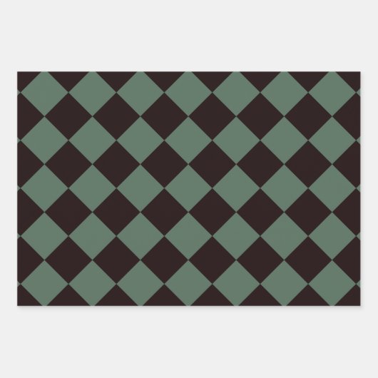 Fun Moderne Preppy tropical Pink & Green Palm Geschenkpapier Set (Vorderseite)