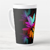 Fun Moderne Psychedelic Style Rainbow Colors Milchtasse (Linke Ecke)