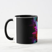 Fun Moderne Psychedelic Style Rainbow Colors Tasse (Links)