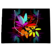 Fun Moderne Psychedelic Style Regenbogen Printwerb Große Geschenktüte (Vorderseite)