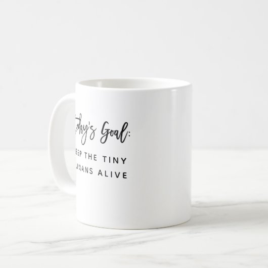 Fun Moderne schicke Mama Mutter Sprichwort Goals Z Kaffeetasse (Vorderseite Links)