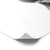 Fun Moderne Schwarz-weiße Kuh Rustikales Bauernhau Poster (Ecke)