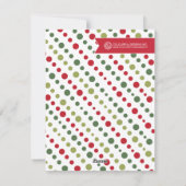 Fun Moderne Weihnachtskarten Feiertagskarte (Rückseite)