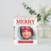 Fun Moderne Weihnachtskarten Feiertagskarte (Stehend Vorderseite)