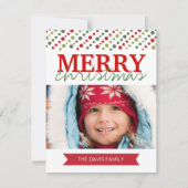 Fun Moderne Weihnachtskarten Feiertagskarte (Vorderseite)