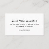 Fun Modernes Gelbes Rosa mit Aquarellnuancen Visitenkarte (Rückseite)