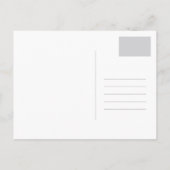 Fun Modernes Kalligraphie Sepia Foto Save the Date Ankündigungspostkarte (Rückseite)