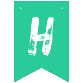 Fun Modernes Lila Pink Kids Foto Picture Wimpelkette (Zweite Fahne)