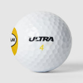 Fun Modernes Personalisiertes Comic Pop Kunst Golfball (Logo)