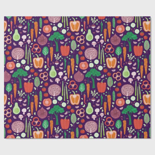 Fun Modernes Pflanzenmuster Geschenkpapier (Flach)