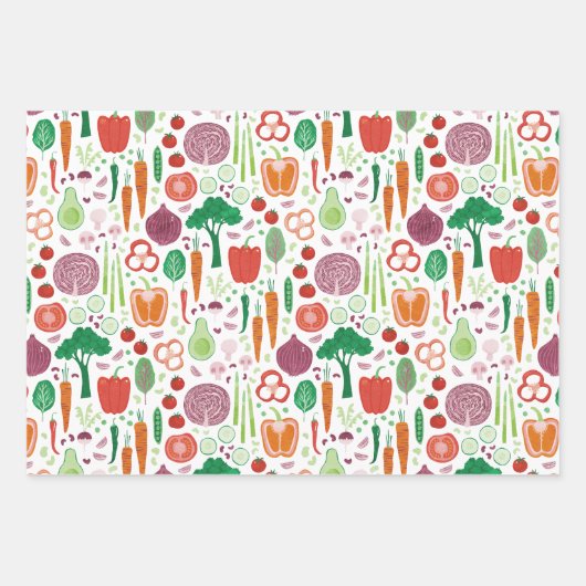 Fun Modernes Pflanzenmuster Geschenkpapier Set (Vorderseite 3)