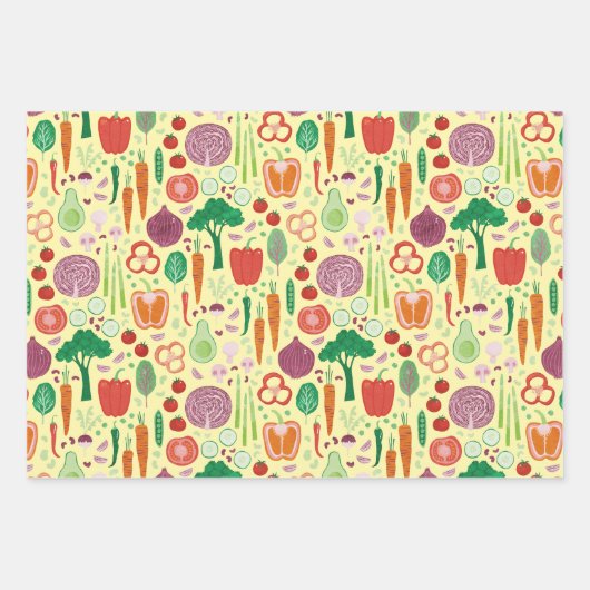 Fun Modernes Pflanzenmuster Geschenkpapier Set (Vorderseite 2)