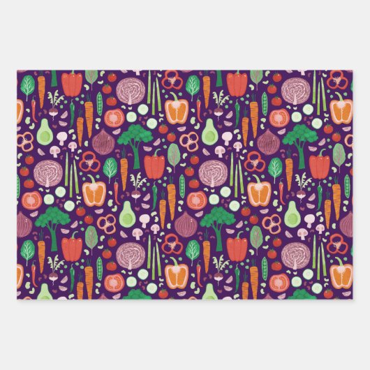 Fun Modernes Pflanzenmuster Geschenkpapier Set (Vorderseite)