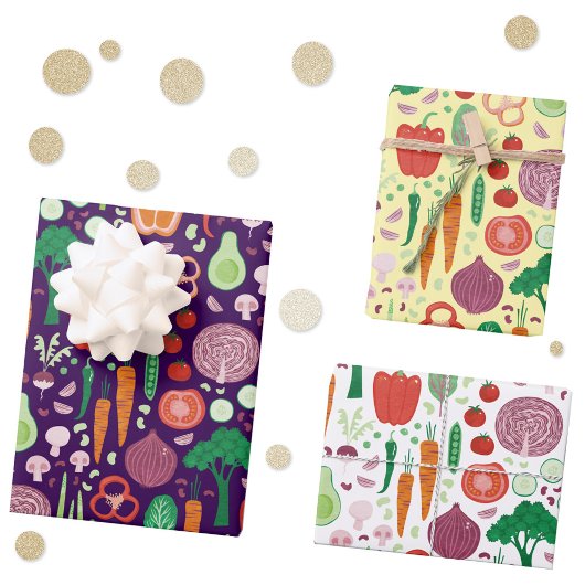 Fun Modernes Pflanzenmuster Geschenkpapier Set