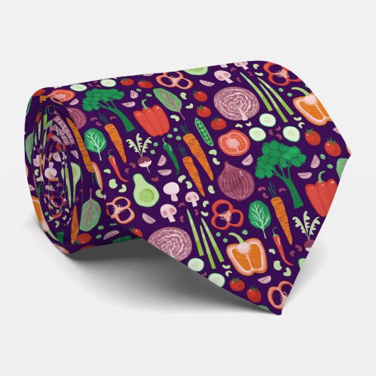 Fun Modernes Pflanzenmuster Krawatte (Gerollt)