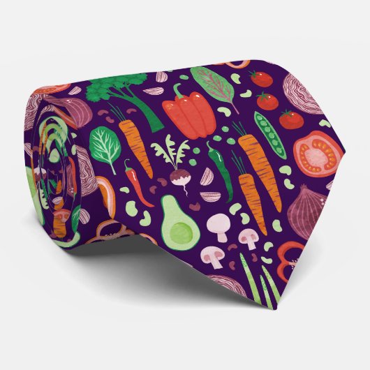 Fun Modernes Pflanzenmuster Krawatte (Gerollt)