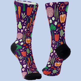 Fun Modernes Pflanzenmuster Socken