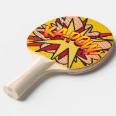 Fun Modernes Retro Comic Buch KAPOW Pop Kunst Tischtennis Schläger (Vorderseite)