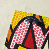 Fun Modernes typografisches Comic Buch POP Trendy Strandtuch (Beispiel)