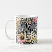 Fun Mom Life Floral Animal Print Coffee Mug Kaffeetasse (Links)