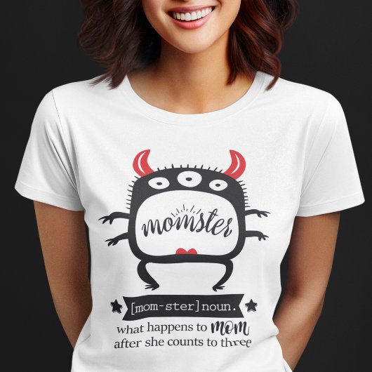 Fun momster ironisch humoristisch Mutter Leben T-Shirt