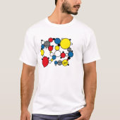 fun mondrian colour circles style T-Shirt (Vorderseite)
