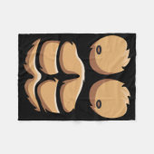 Fun Monkey Gorilla Brust Kostüm Halloween Fleecedecke (Vorderseite (Horizontal))