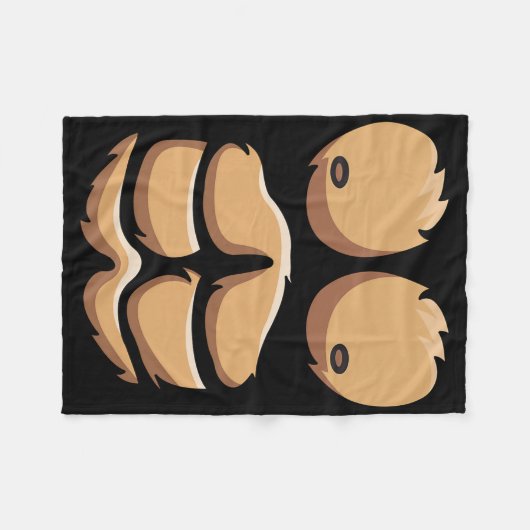 Fun Monkey Gorilla Brust Kostüm Halloween Fleecedecke (Vorderseite (Horizontal))