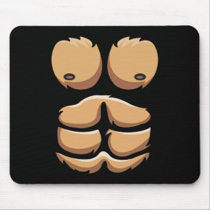 Fun Monkey Gorilla Brust Kostüm Halloween Mousepad