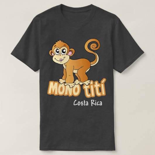 Fun Mono Titi Costa Rica Monkey T-Shirt (Design vorne)