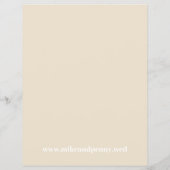 Fun Monogram Champagne Beige Budget Save the Date Flyer (Hinten)