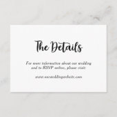 Fun Monogram Floral Botanical Wedle Name Begleitkarte (Vorderseite)