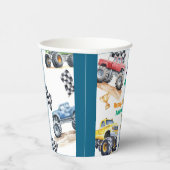 Fun Monster Trucks Birthday Party Pappbecher (Rechts)